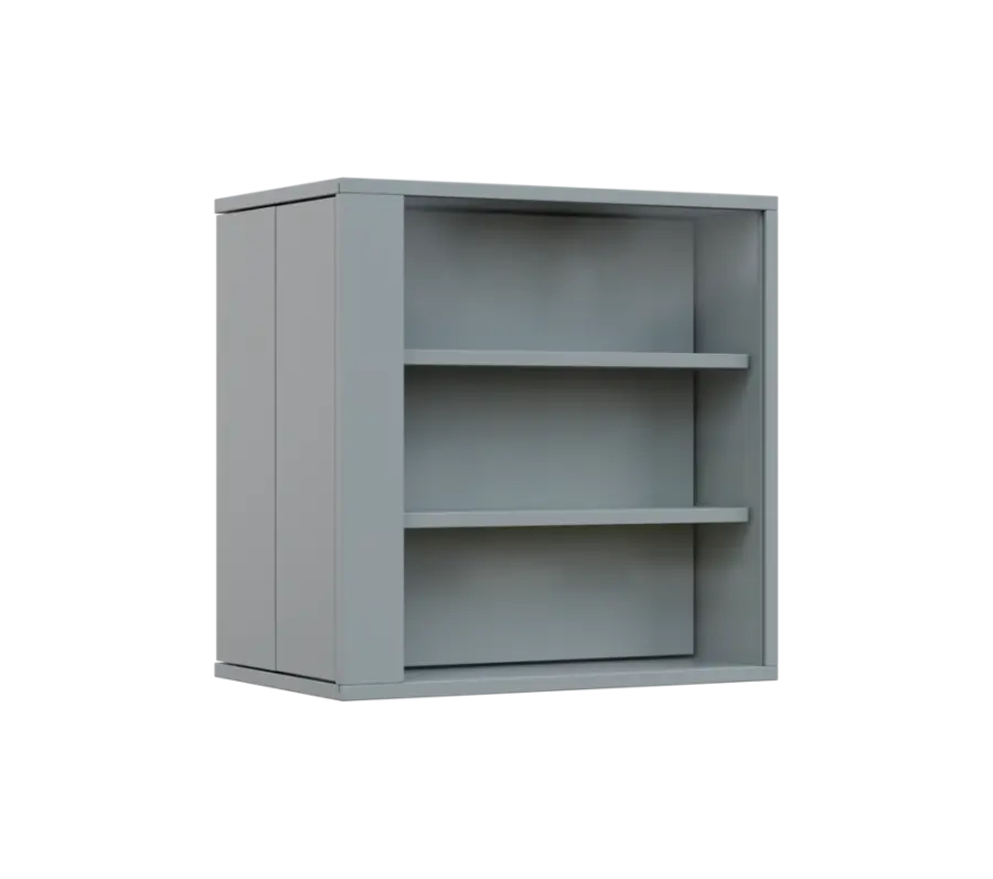 RE VTB - 350 vitrína s bočním výsuvem, 600x600x350, šedá